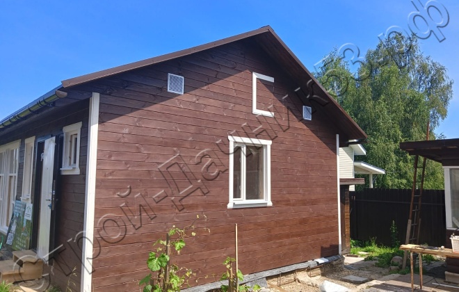 4 Каркасно-щитовой дом Д-28, 6х9м, 54 М², Московская область, Солнечногорский район, СНТ Прогресс-96 (7)